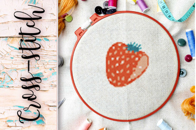 cross-stitch &quot;Strawberry&quot;