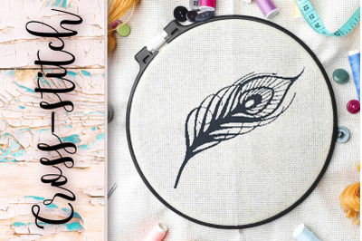 cross-stitch &quot;bird feather&quot;