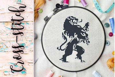 cross-stitch &quot;lion&quot;