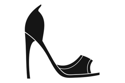 Woman shoes icon vector simple