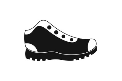 Hiking boots icon vector simple