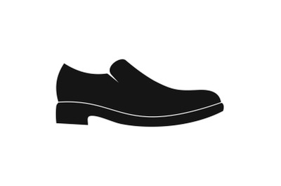 Men shoe icon vector simple