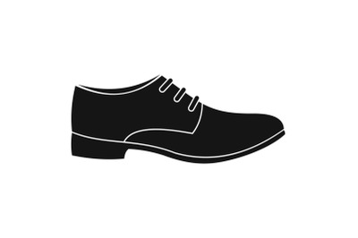 Men shoe icon vector simple
