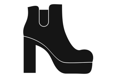 Woman shoes icon vector simple