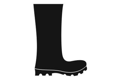 Rubber boots icon vector simple