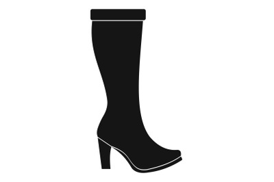 Woman boots icon vector simple