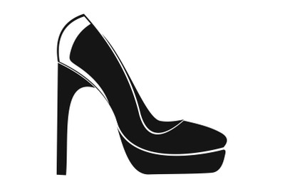 Woman shoes icon vector simple