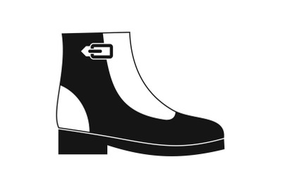 Woman boots icon vector simple