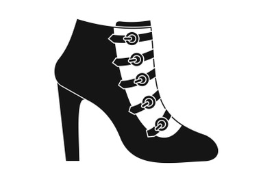 Woman shoes icon vector simple