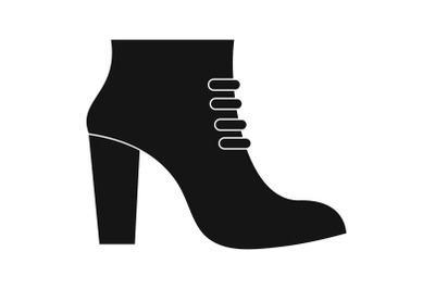 Woman shoes icon vector simple