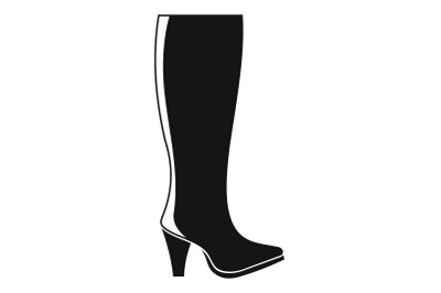 Woman boots icon vector simple