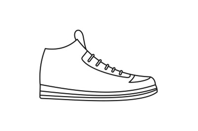 Sneakers icon vector thin line