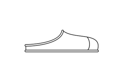 Slippers icon vector thin line