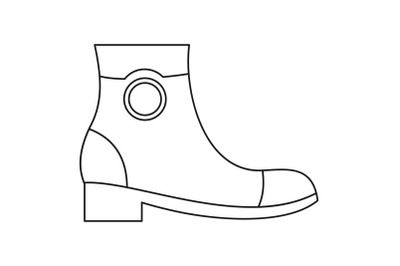 Woman shoes icon vector thin line