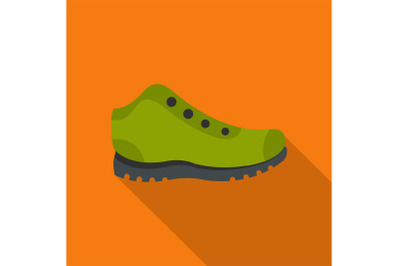 Hiking boots icon vector flat