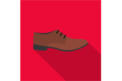 Men shoe icon vector flat