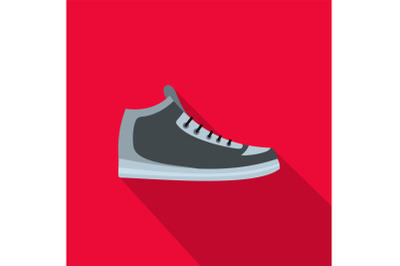 Hiking boots icon vector flat