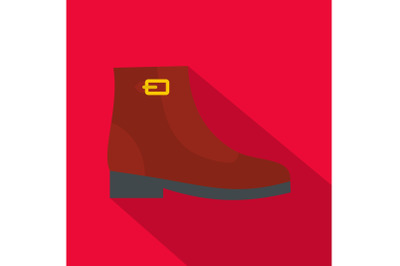 Woman boots icon vector flat