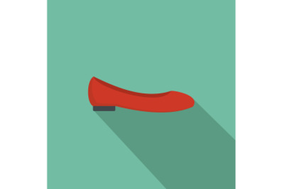 Woman shoes icon vector flat