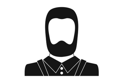 Man avatar icon vector simple