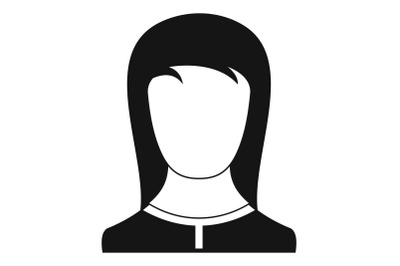 Best female avatar icon vector simple