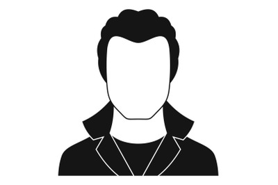 New man avatar icon vector simple