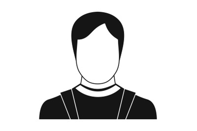 Man avatar icon vector simple