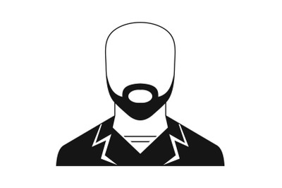 Man avatar icon vector simple