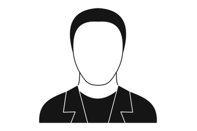 Man avatar icon vector simple
