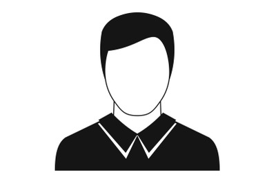 Man avatar icon vector simple