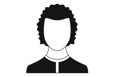 Man avatar icon vector simple