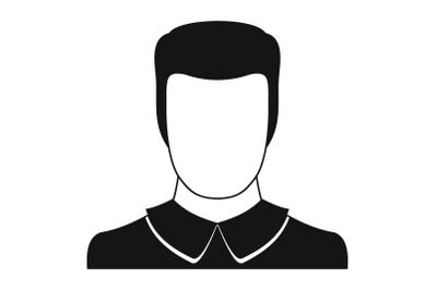 Male avatar icon vector simple