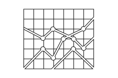 Best chart icon vector thin line