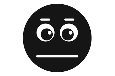Smile icon vector simple