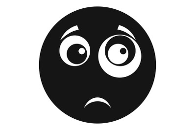 Smile icon vector simple