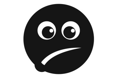 Smile icon vector simple