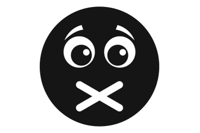 Smile icon vector simple