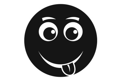 Smile icon vector simple