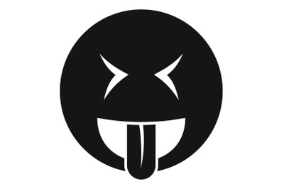 Smile icon vector simple