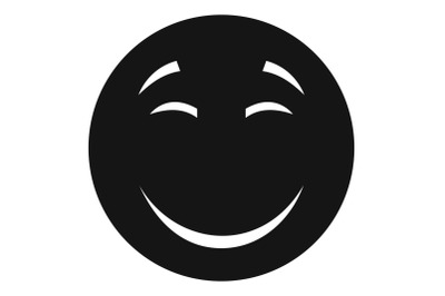 Smile icon vector simple