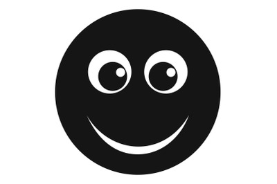 Smile icon vector simple