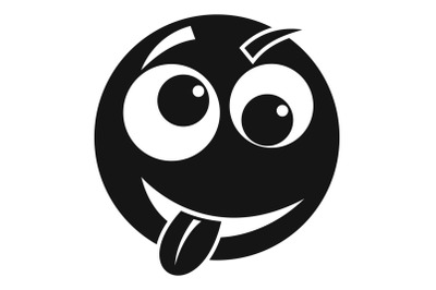 Smile icon vector simple