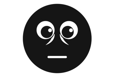 Smile icon vector simple