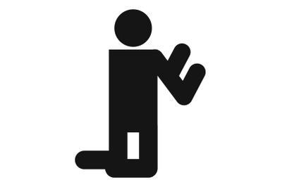 Stick figure stickman icon pictogram vector simple