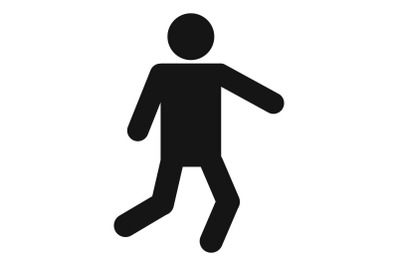Stick figure stickman icon pictogram vector simple