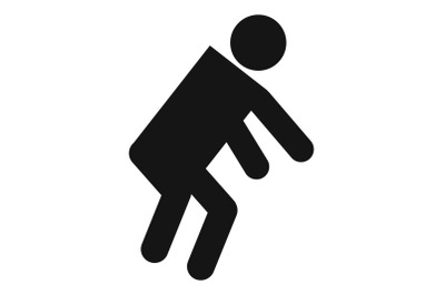 Stick figure stickman icon pictogram vector simple