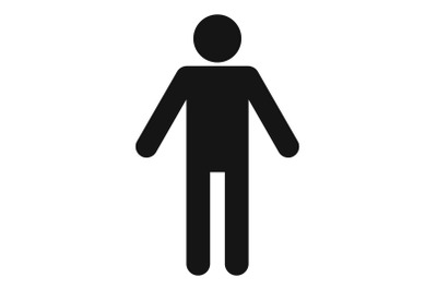 Stick figure stickman icon pictogram vector simple