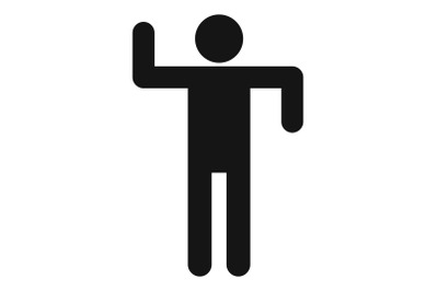 Stick figure stickman icon pictogram vector simple
