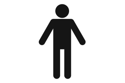 Stick figure stickman icon pictogram vector simple