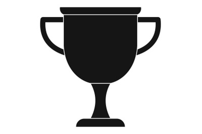 Cup award icon vector simple